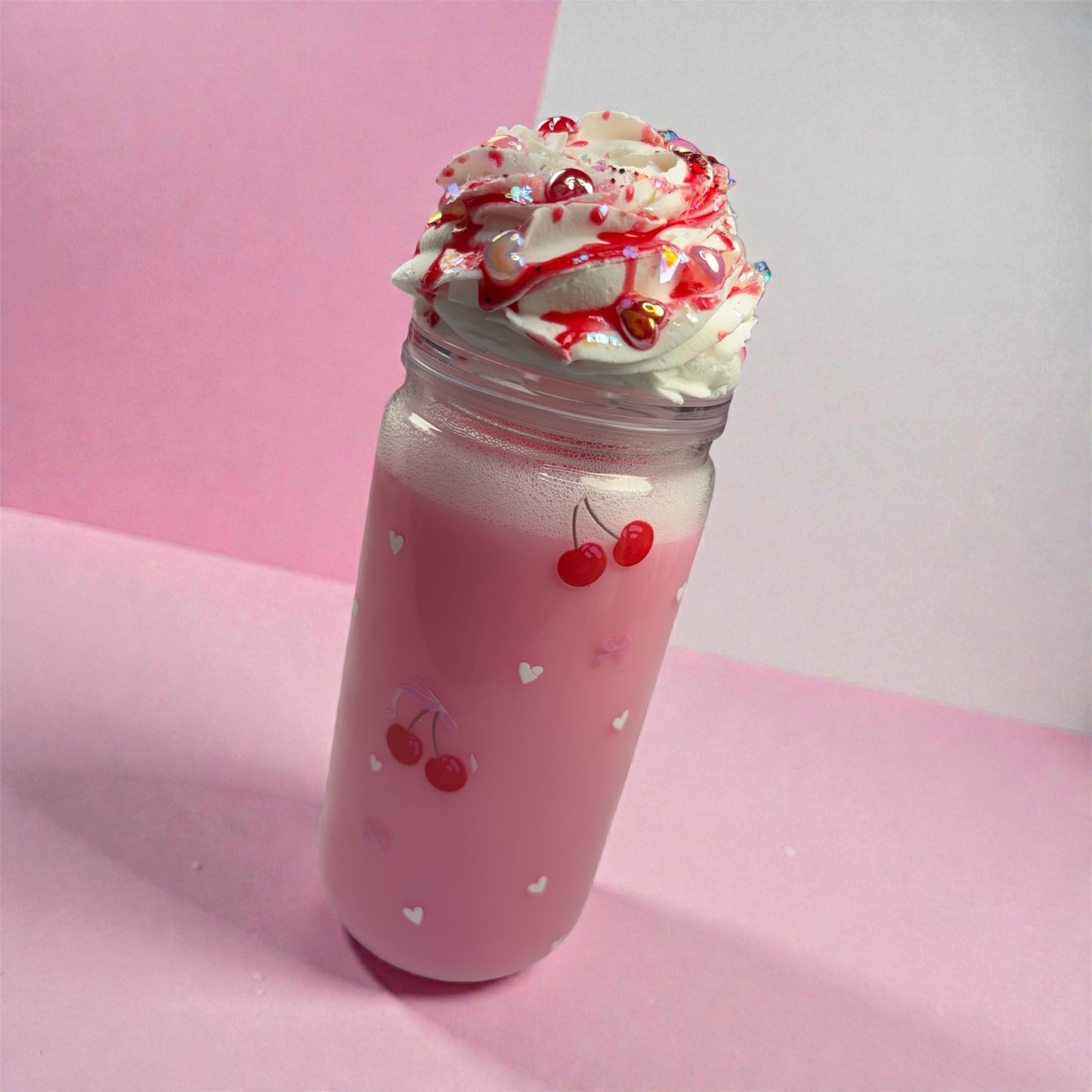 Snow cup milk cherry