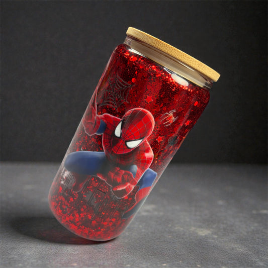 Snow globe cup spider man