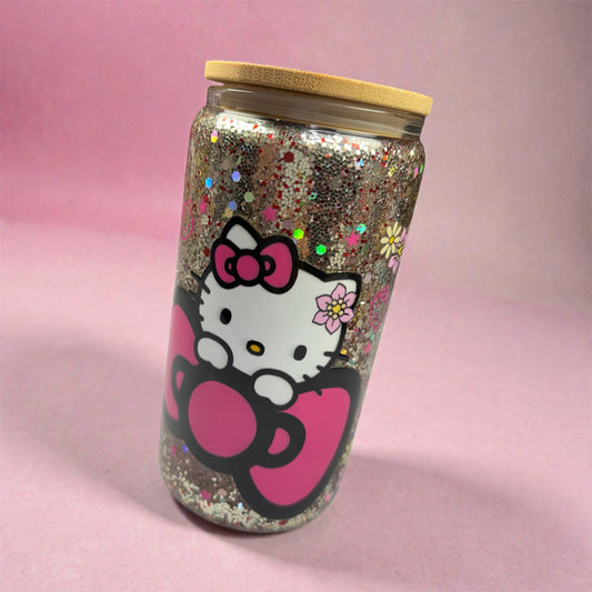 Snow globe cup kitty