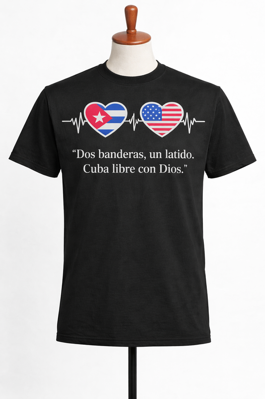 Tshirt Dos banderas un latido